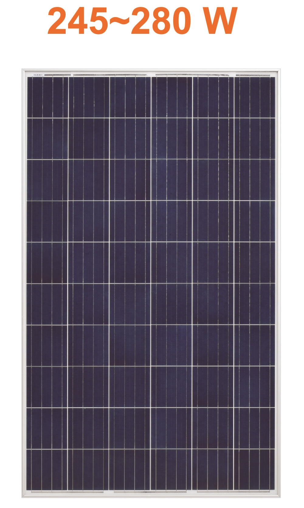 佳洁牌245-280瓦多晶太阳能电池板